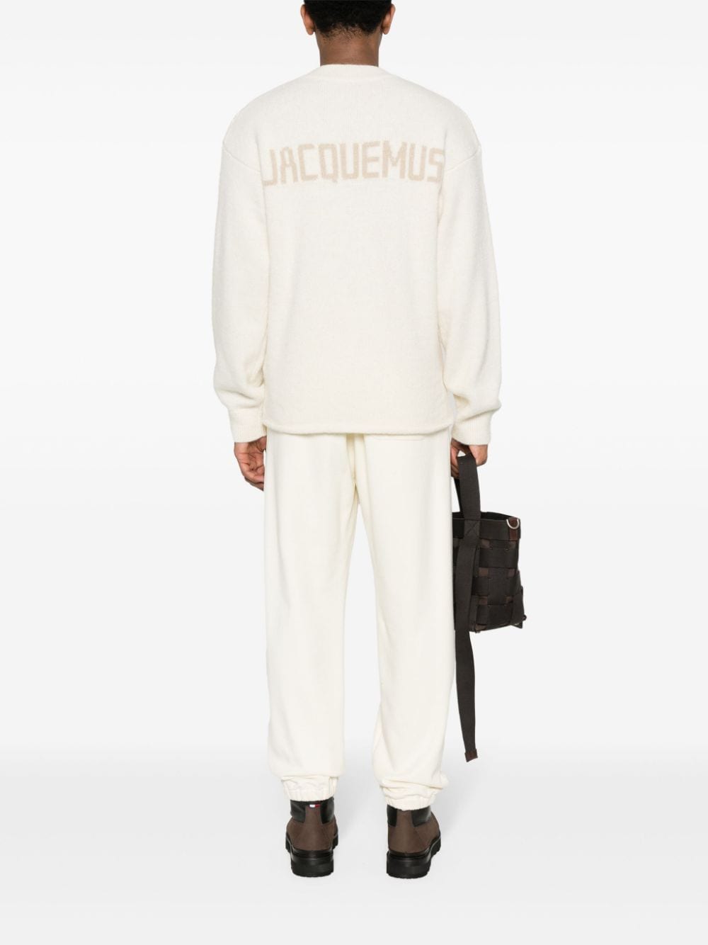 JACQUEMUS Beige Alpaca Wool Blend Fisherman's Knit Sweater image 4