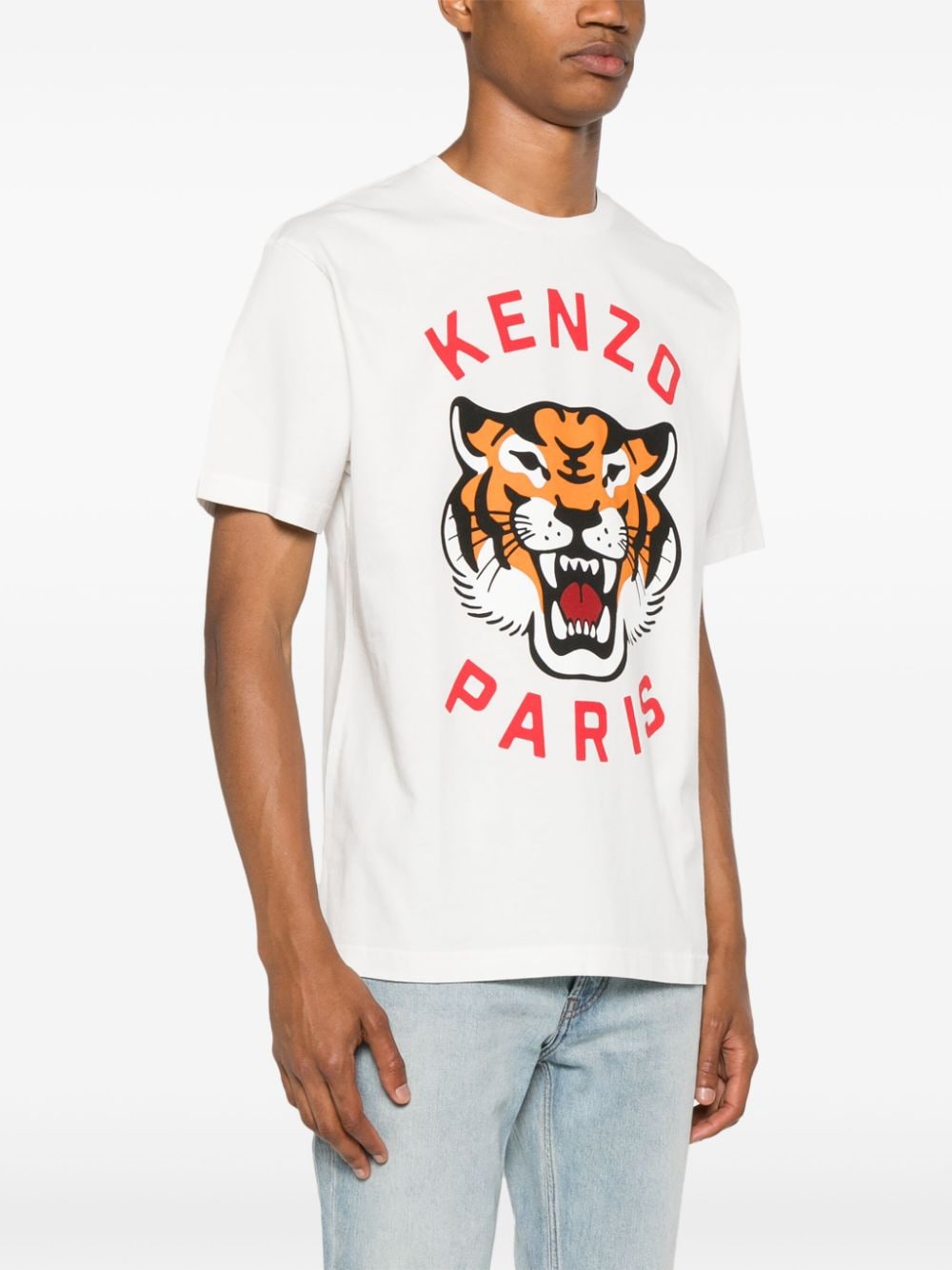 Kenzo Lucky Tiger Logo T-Shirt - White image 3