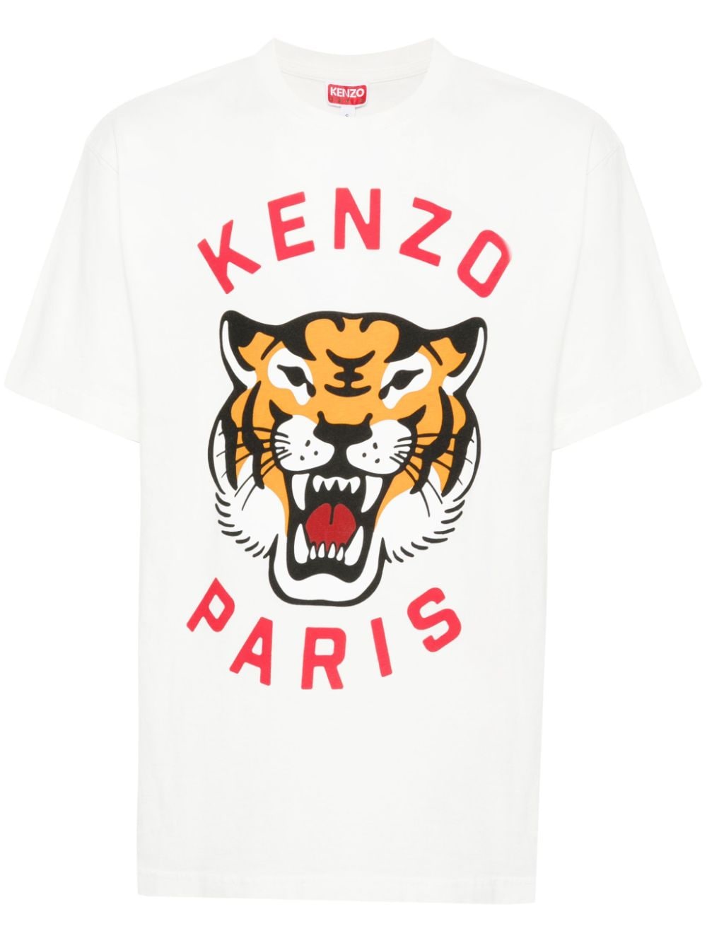 Kenzo Lucky Tiger Logo T-Shirt - White image 0