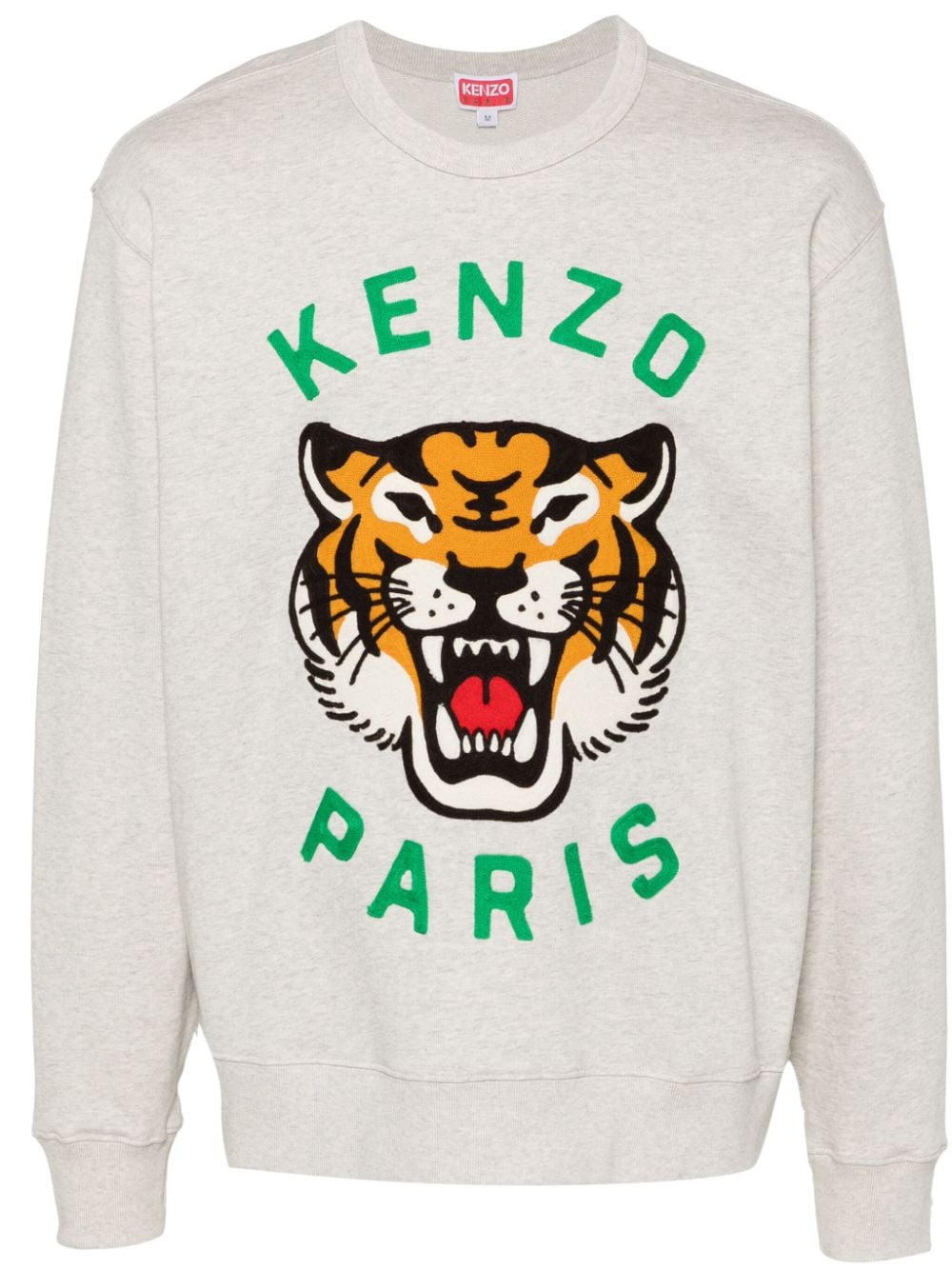 Kenzo Embroidered Logo Crewneck Sweater - Grey image 0