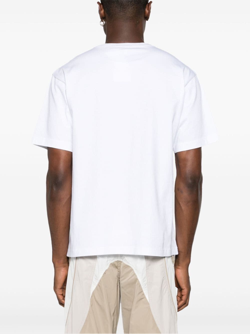 Kenzo Men's White Organic Cotton T-Shirt with Boke Flower Logo image 2