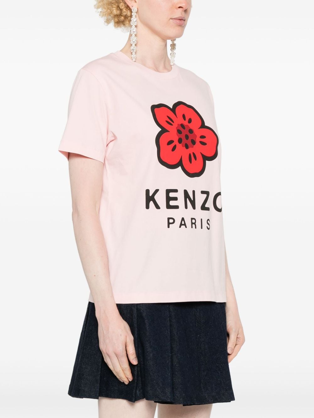 Kenzo Boke Flower Print Crew Neck T-Shirt - Pink image 3