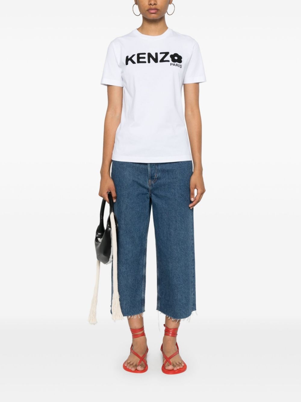 Kenzo Logo Print White T-Shirt image 3