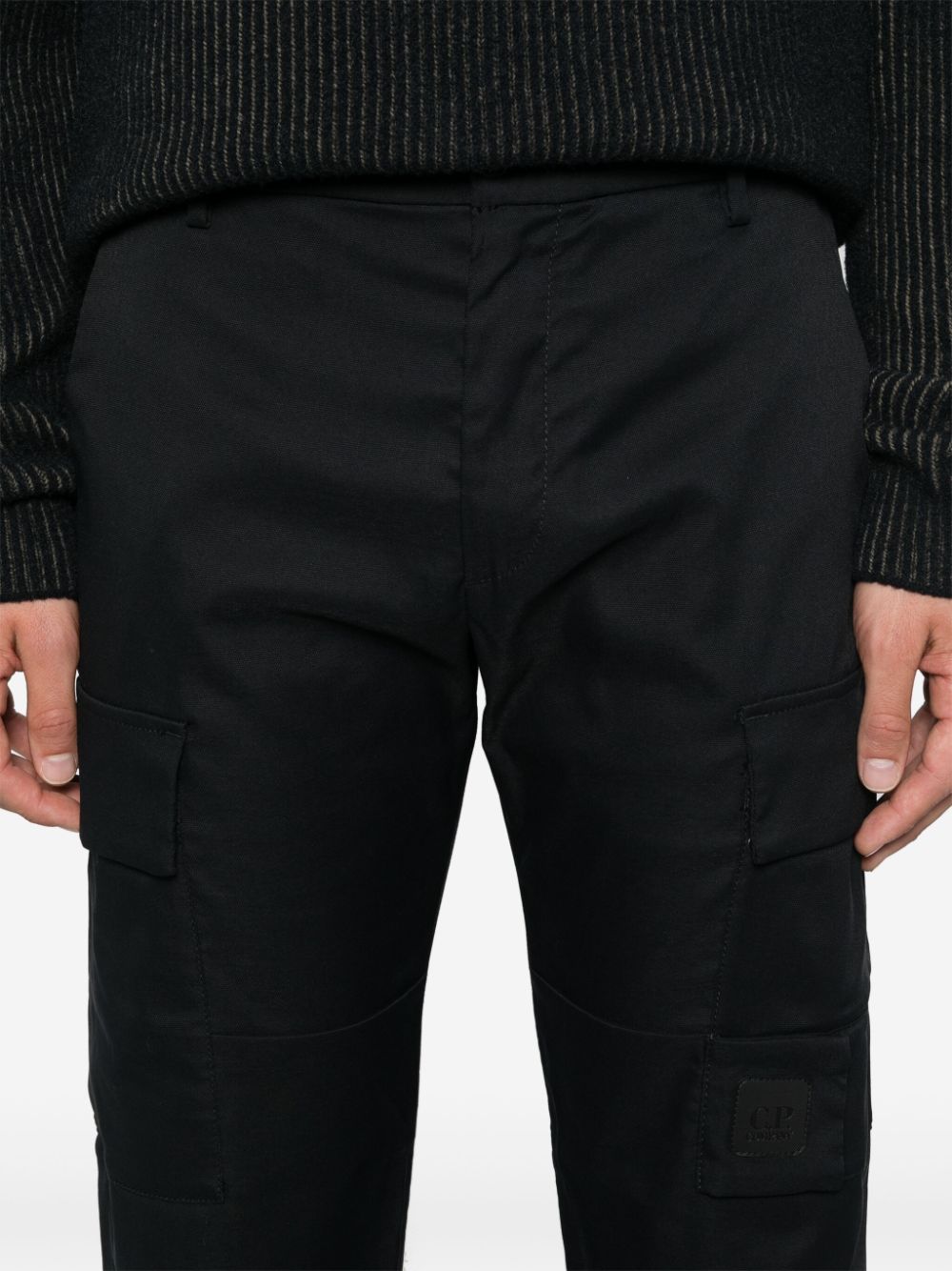 C.P. Company Metropolis Textured Cargo Trousers - Black image 2