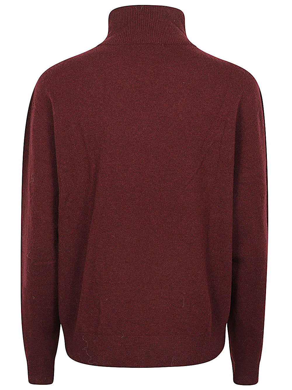 Alysi Red Merino Wool & Cashmere Blend Roll Neck Sweater image 1