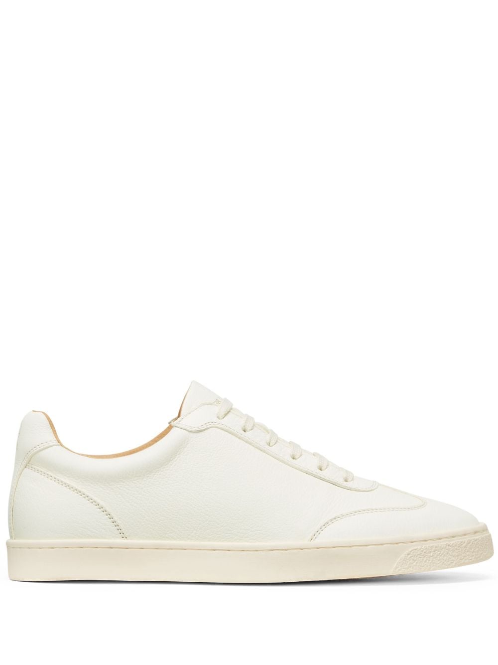 Brunello Cucinelli Cream Leather Sneakers image 0