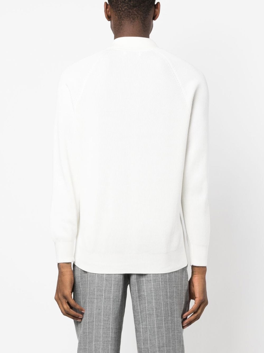 Brunello Cucinelli White Cotton Long Sleeve T-Shirt image 2