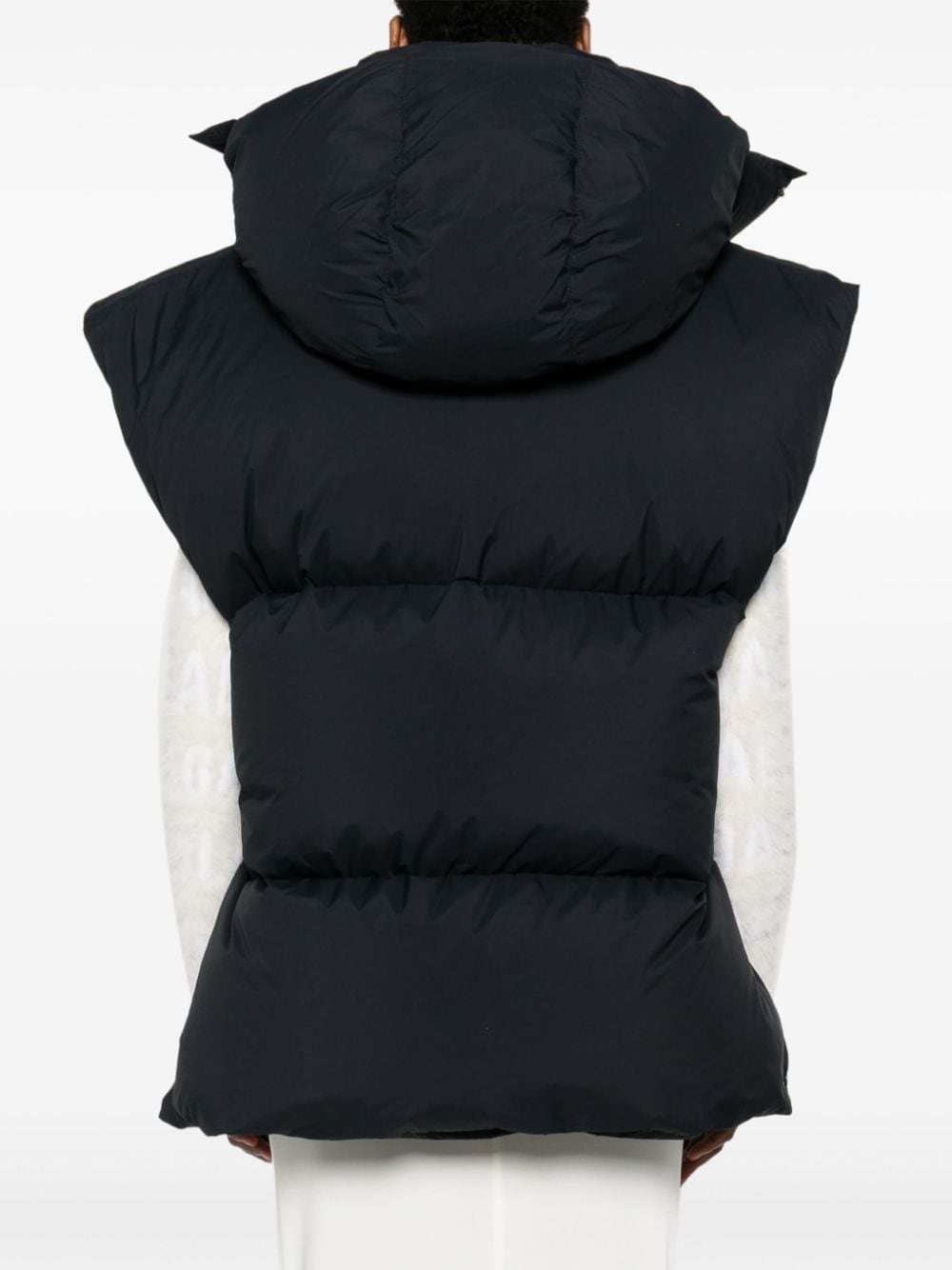 Alaia Black Sleeveless Quilted Jacket image 4