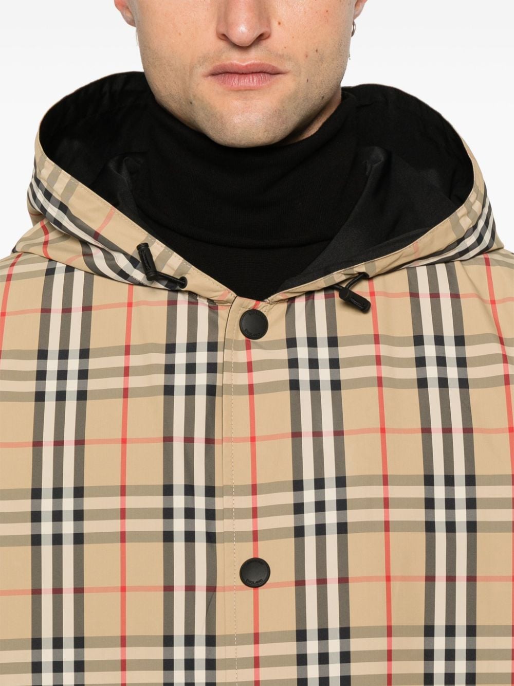 Burberry Beige Vintage Check Reversible Jacket image 1