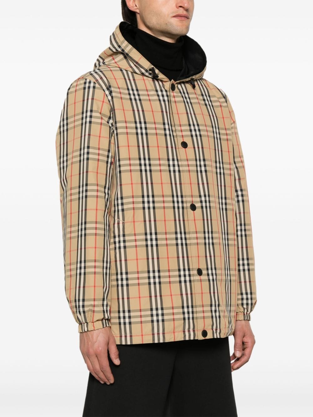 Burberry Beige Vintage Check Reversible Jacket image 4