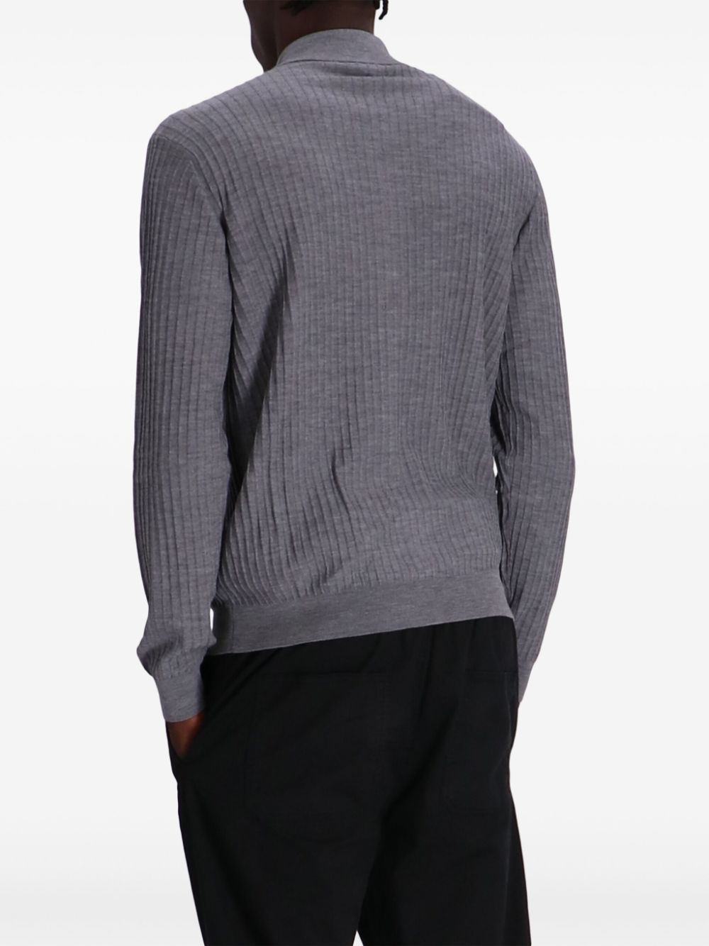 Emporio Armani Capsule Wool Cardigan - Grey image 2