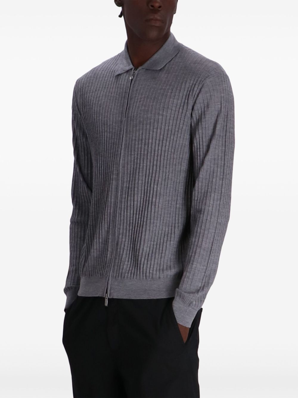 Emporio Armani Capsule Wool Cardigan - Grey image 3