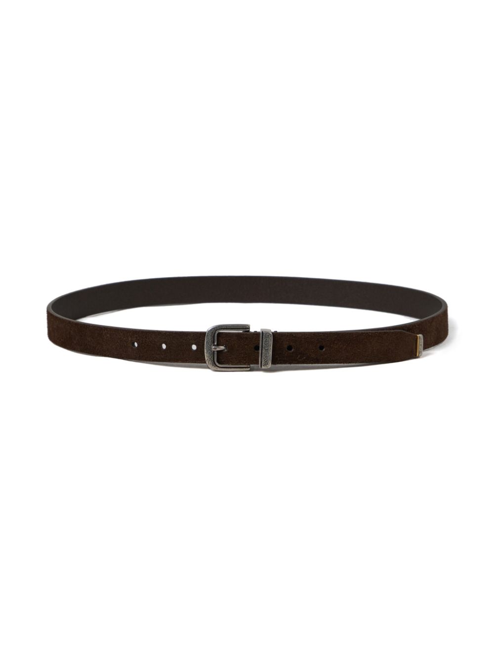 Brunello Cucinelli Brown Leather Belt with Adjustable Fit image 1