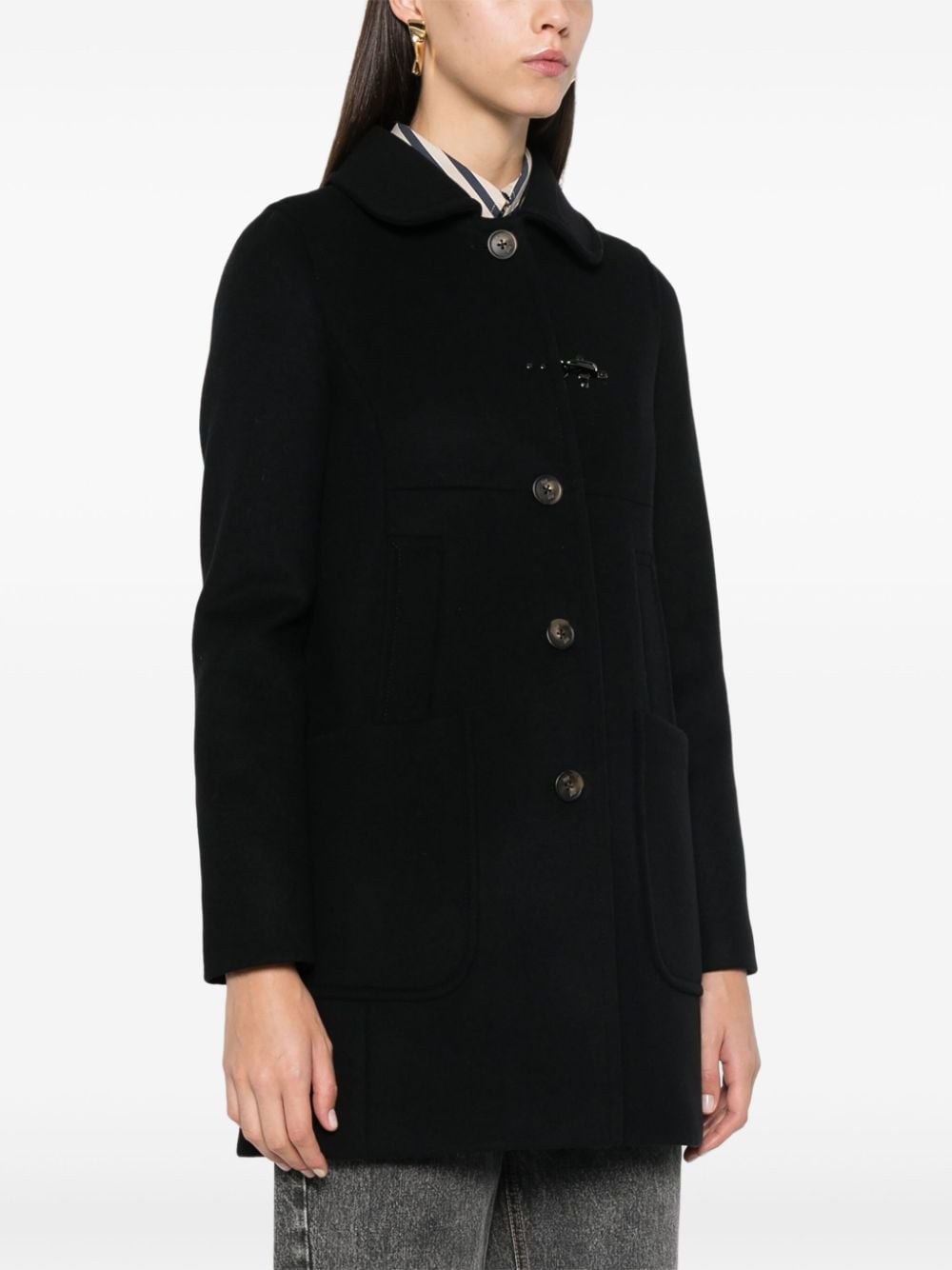 Fay Black Wool Coat image 2