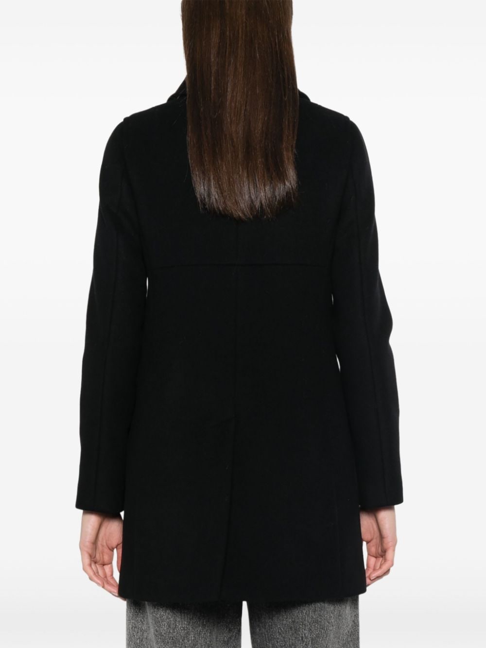 Fay Black Wool Coat image 3