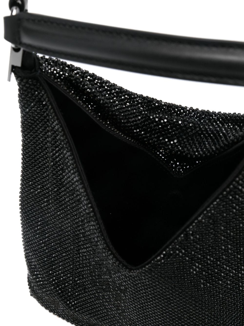 Benedetta Bruzziches Crystal-Embellished Black Bag image 1