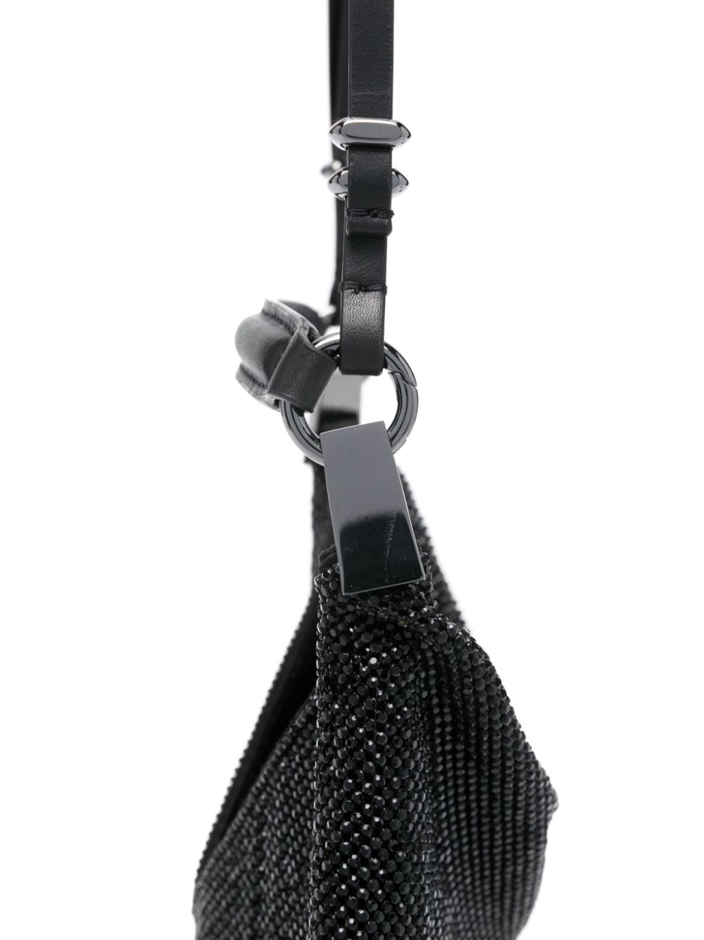 Benedetta Bruzziches Crystal-Embellished Black Bag image 3