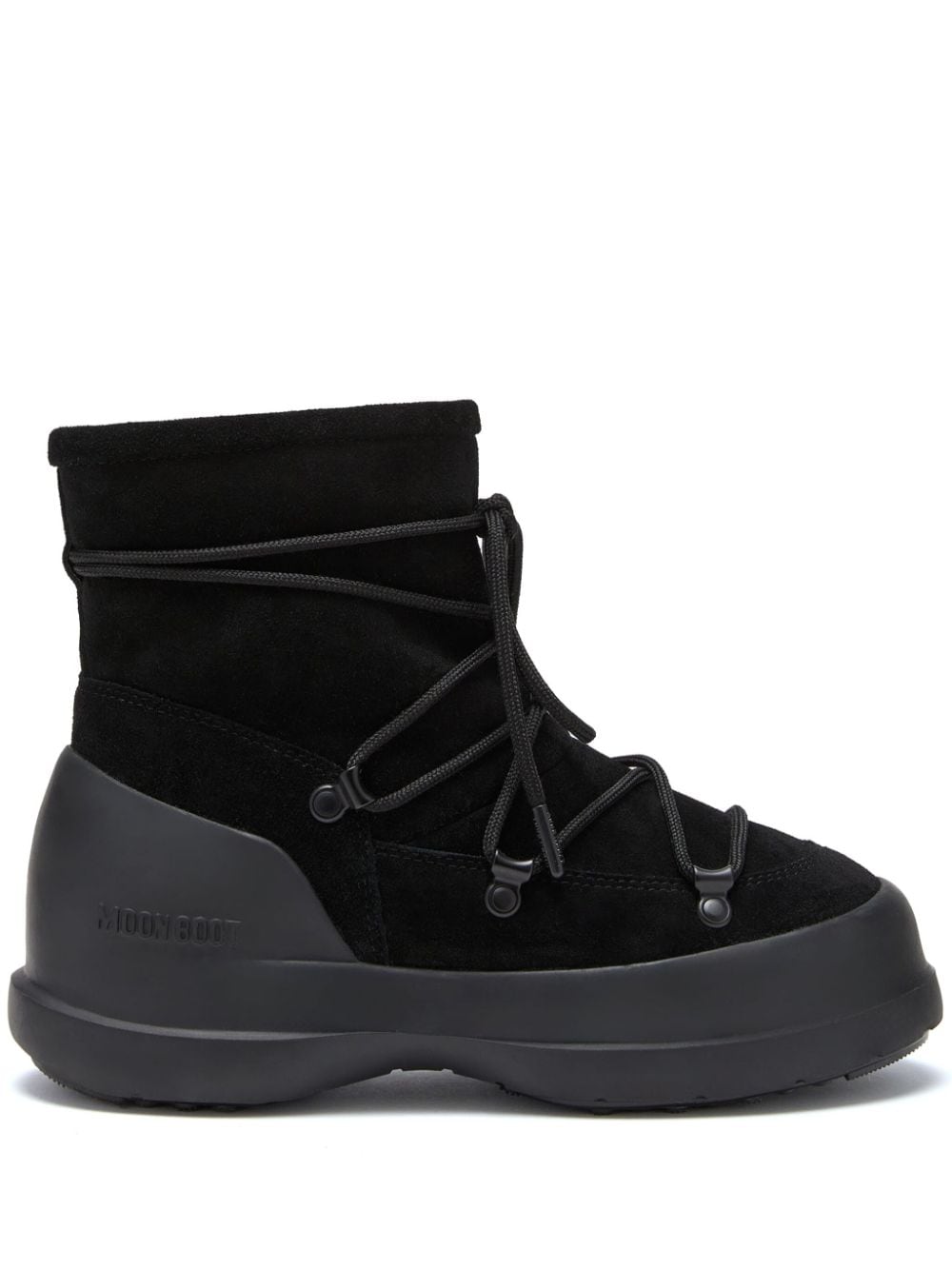 MOON BOOT CAPSULE Luna Low Black Suede Snow Boots image 0