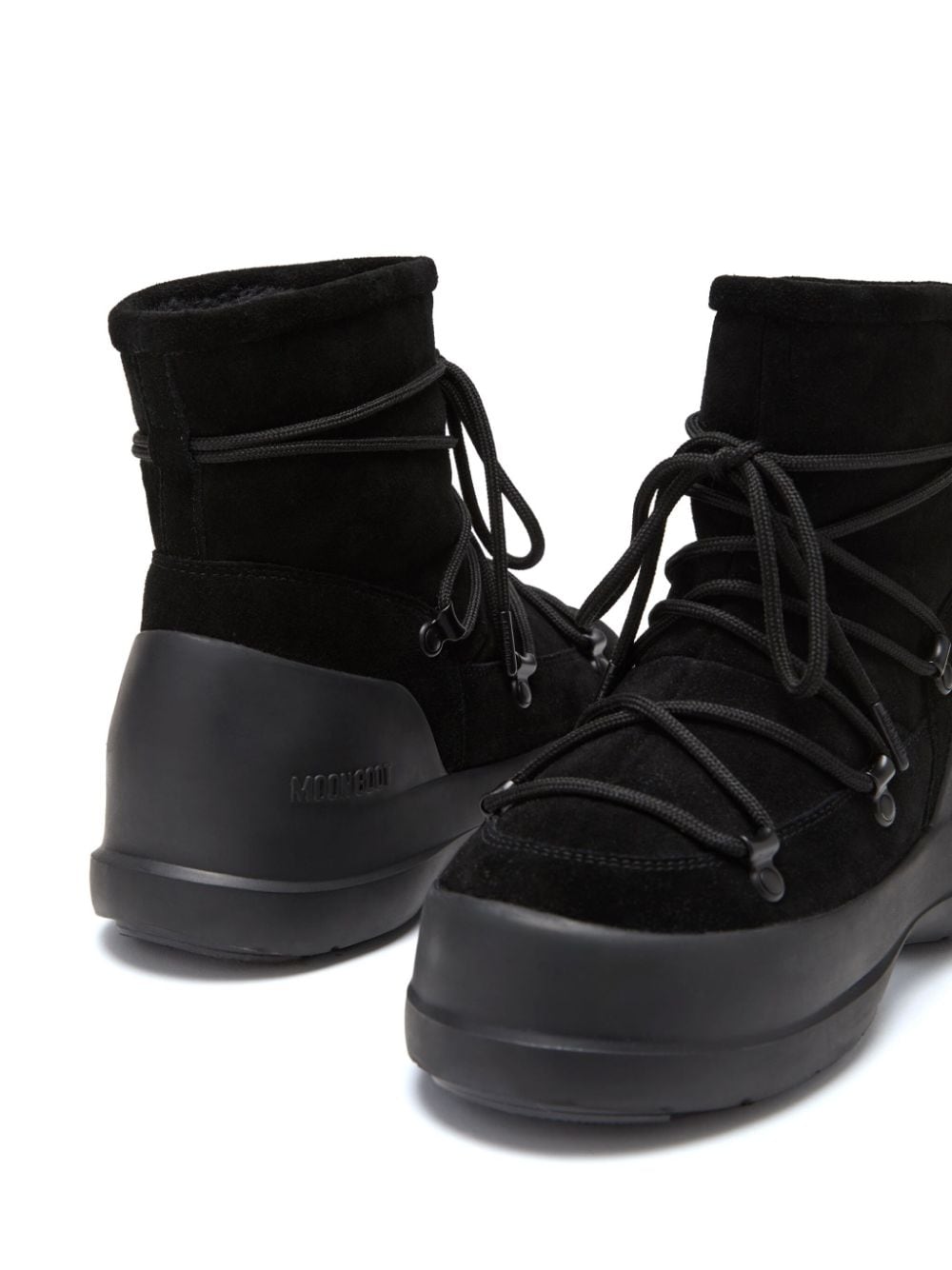 MOON BOOT CAPSULE Luna Low Black Suede Snow Boots image 2