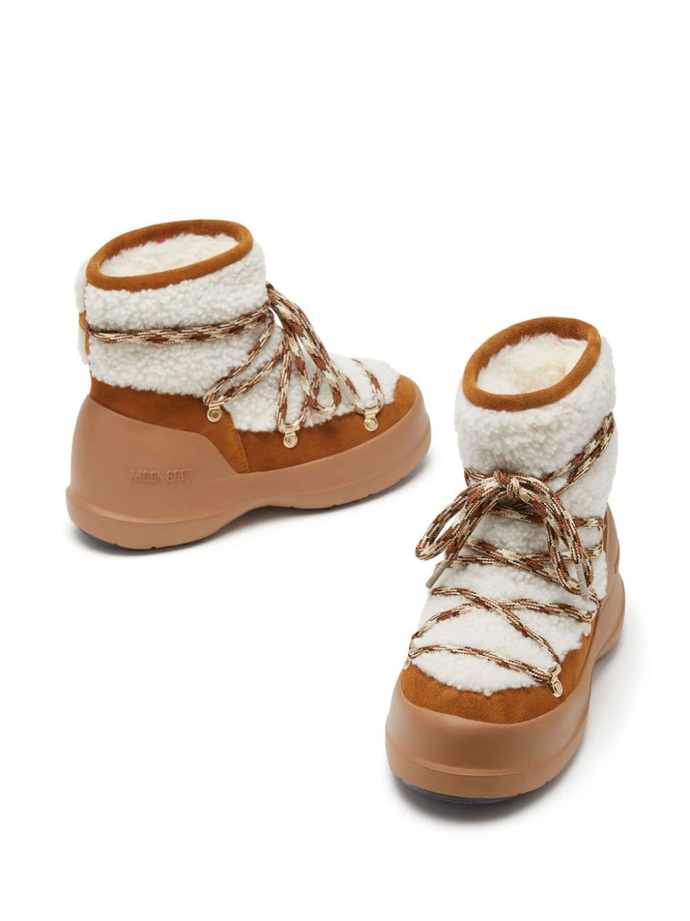 Moon Boot Capsule Low Shearling Snow Boots - Beige image 1