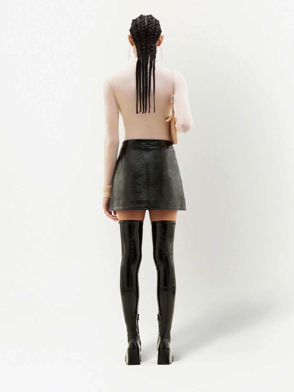 COURREGES Re-Edition Black A-Line Skirt image 3