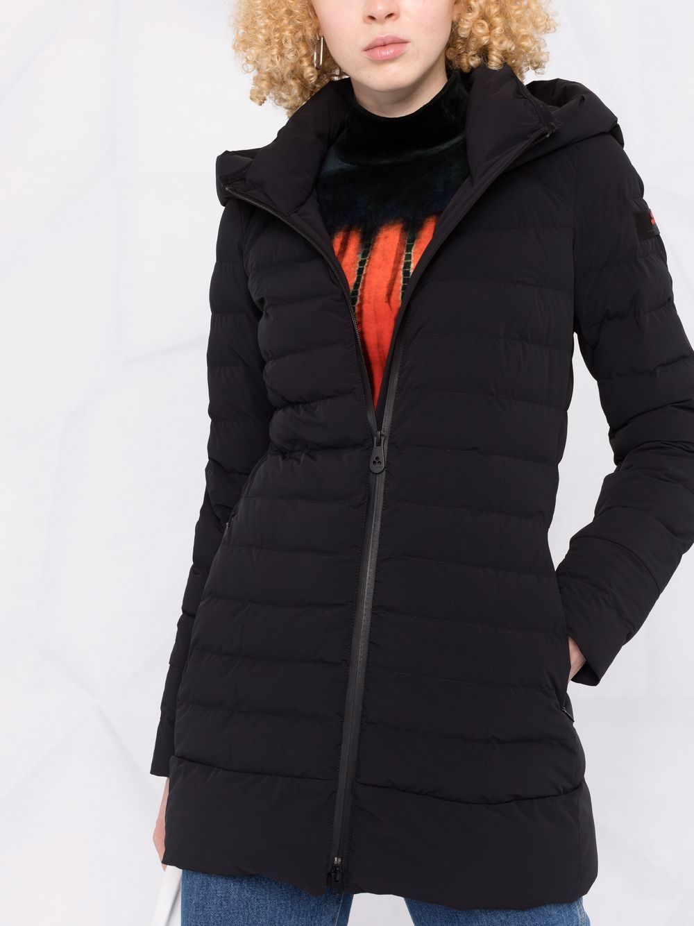 Peuterey Black Padded Long Sleeve Coat image 3