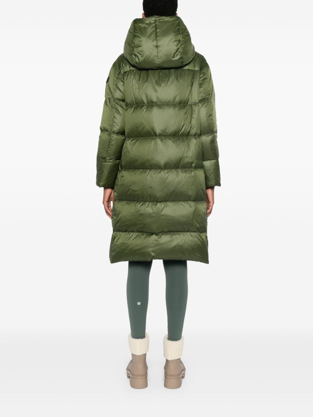 Peuterey Green Down-Filled Padded Ripstop Coat image 2