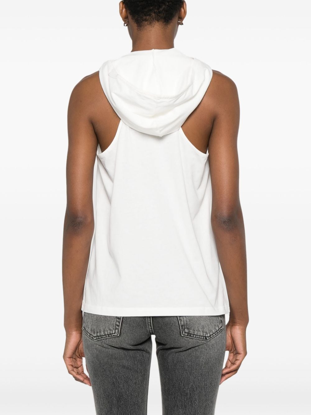 032C x Courrèges White Sleeveless Logo Top image 3