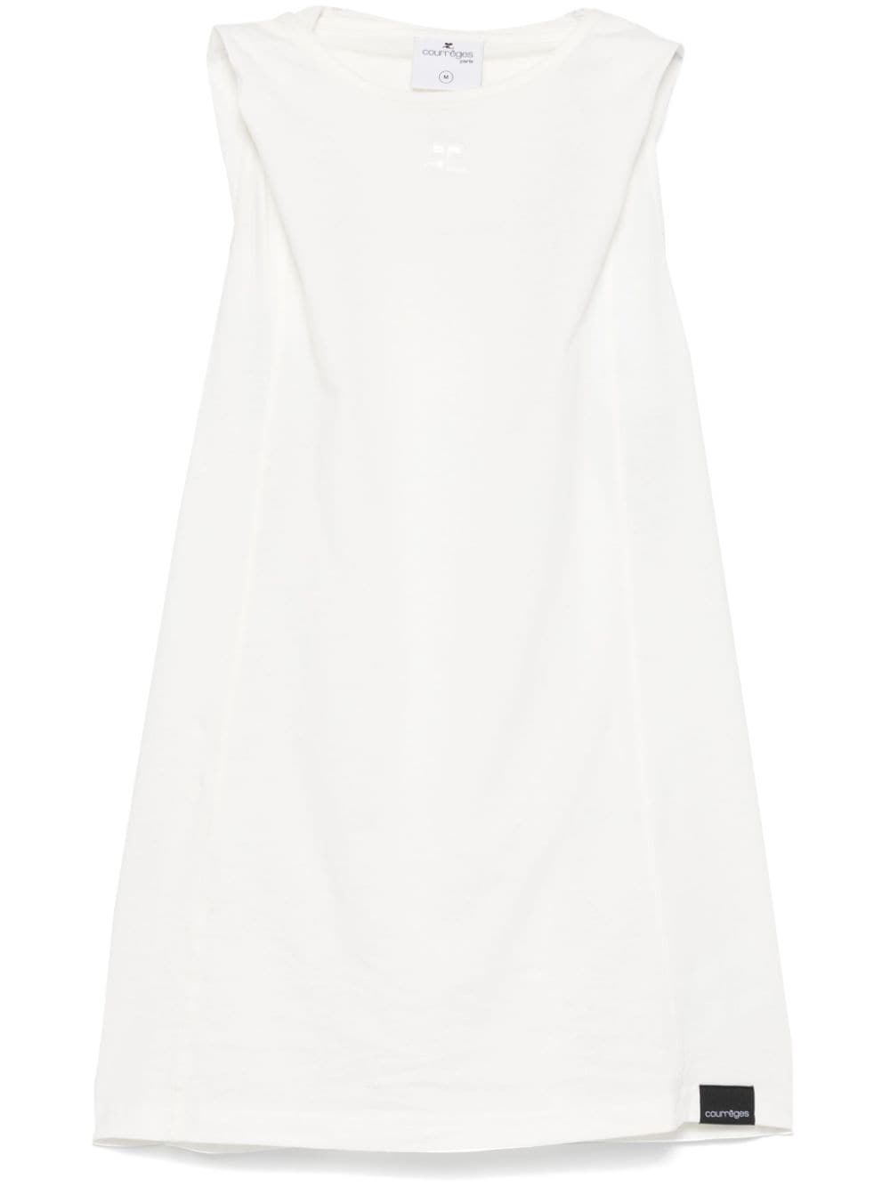 032C x Courrèges White Sleeveless Logo Top image 0