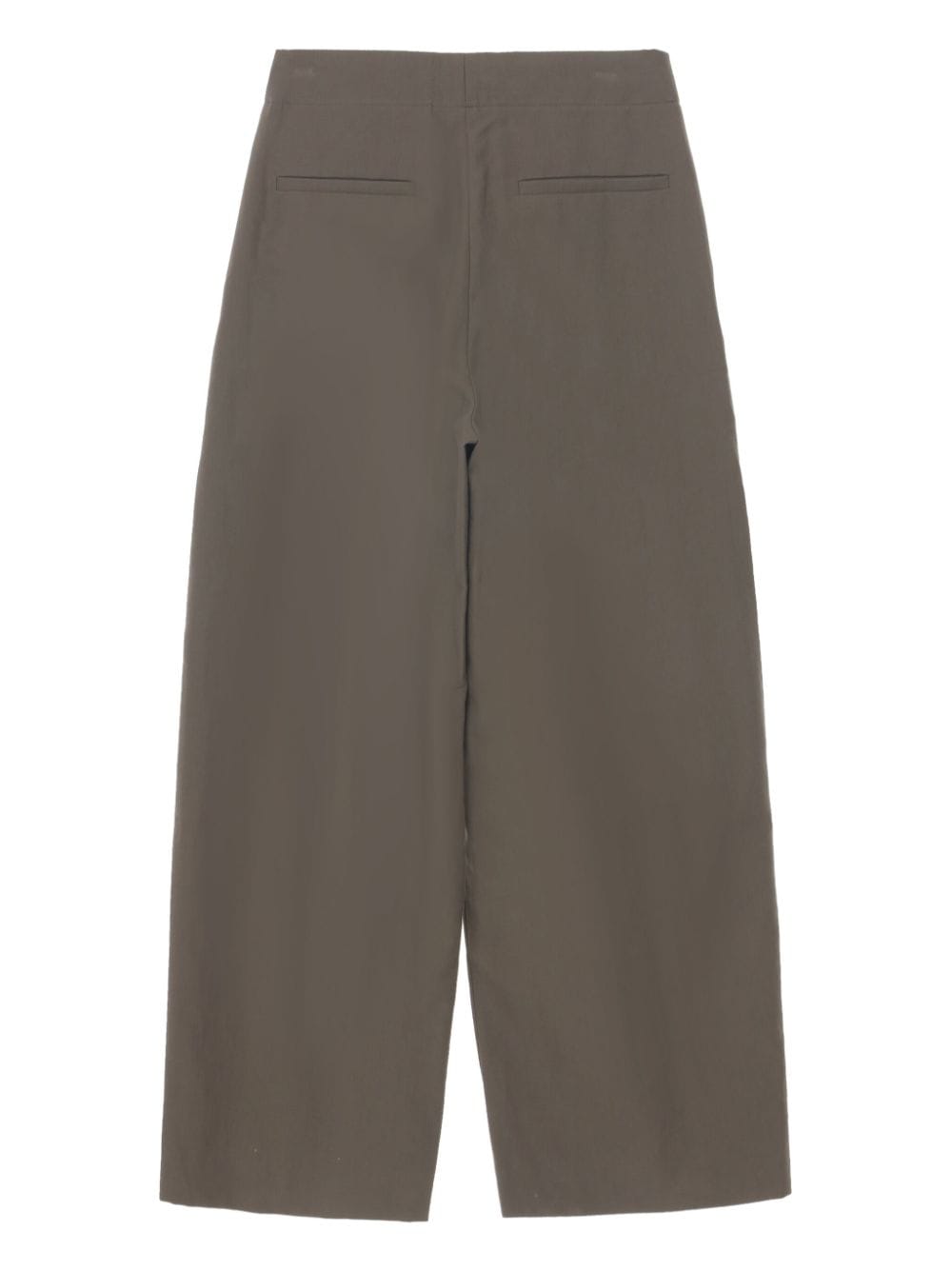 STUDIO NICHOLSON Brown Cotton Blend Tapered Trousers image 3