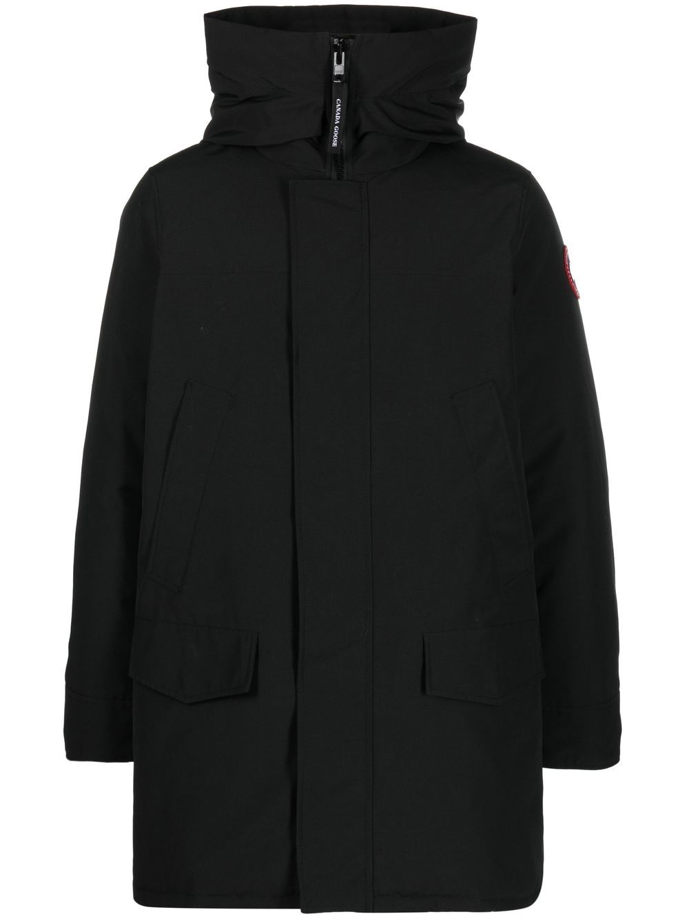 Canada Goose Black Cotton Blend Padded Coat image 0