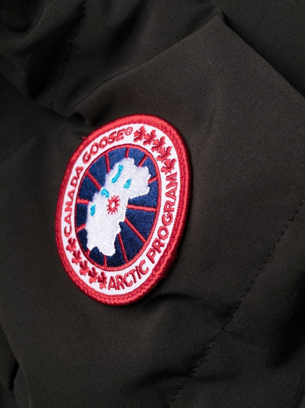 Canada Goose Black Down Filled Winter Coat with Hood image 2