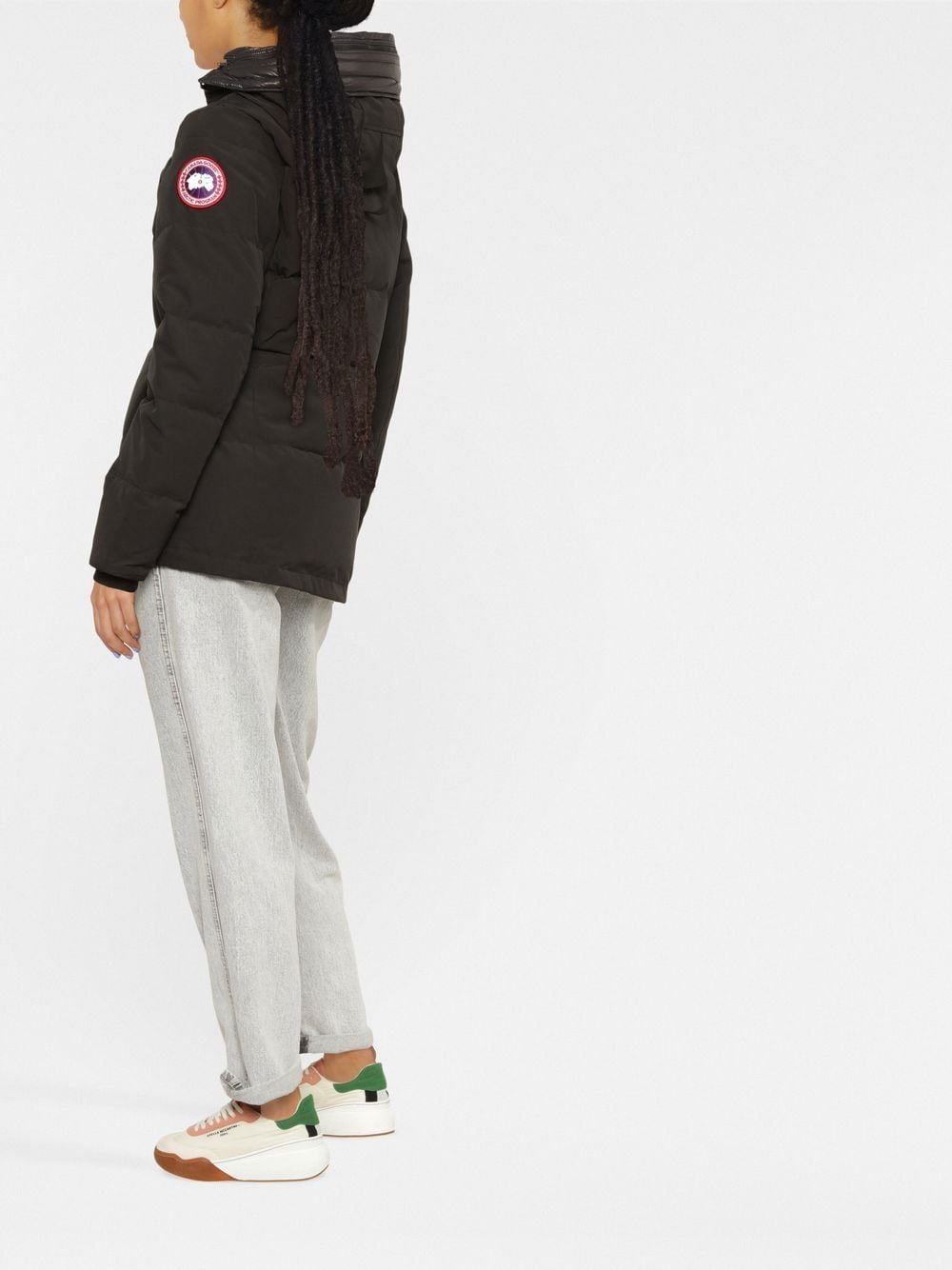 Canada Goose Black Down Filled Winter Coat with Hood image 3