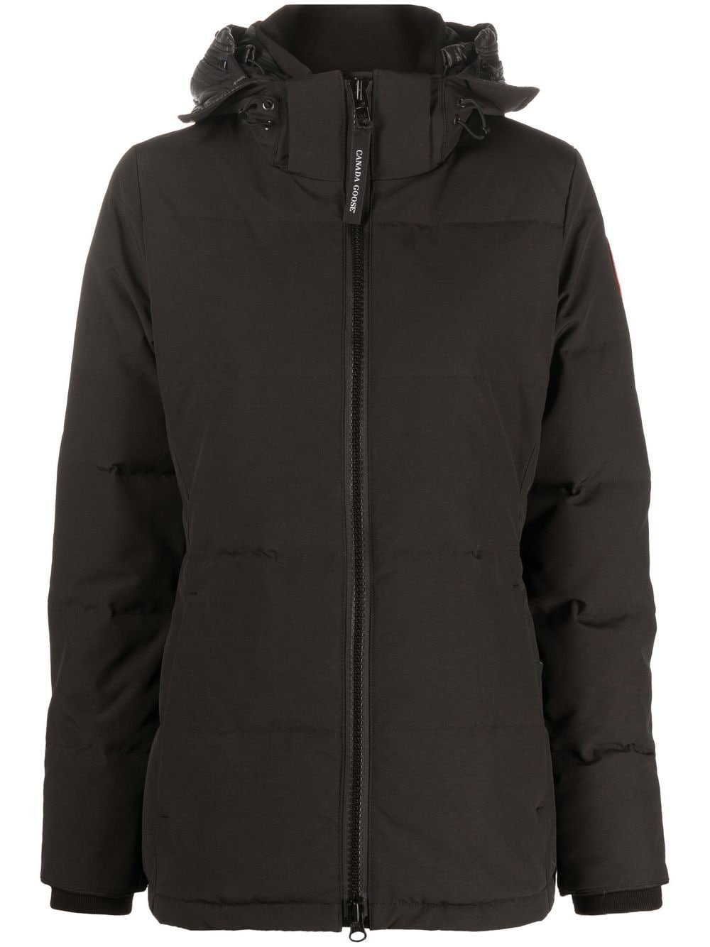 Canada Goose Black Down Filled Winter Coat with Hood image 0