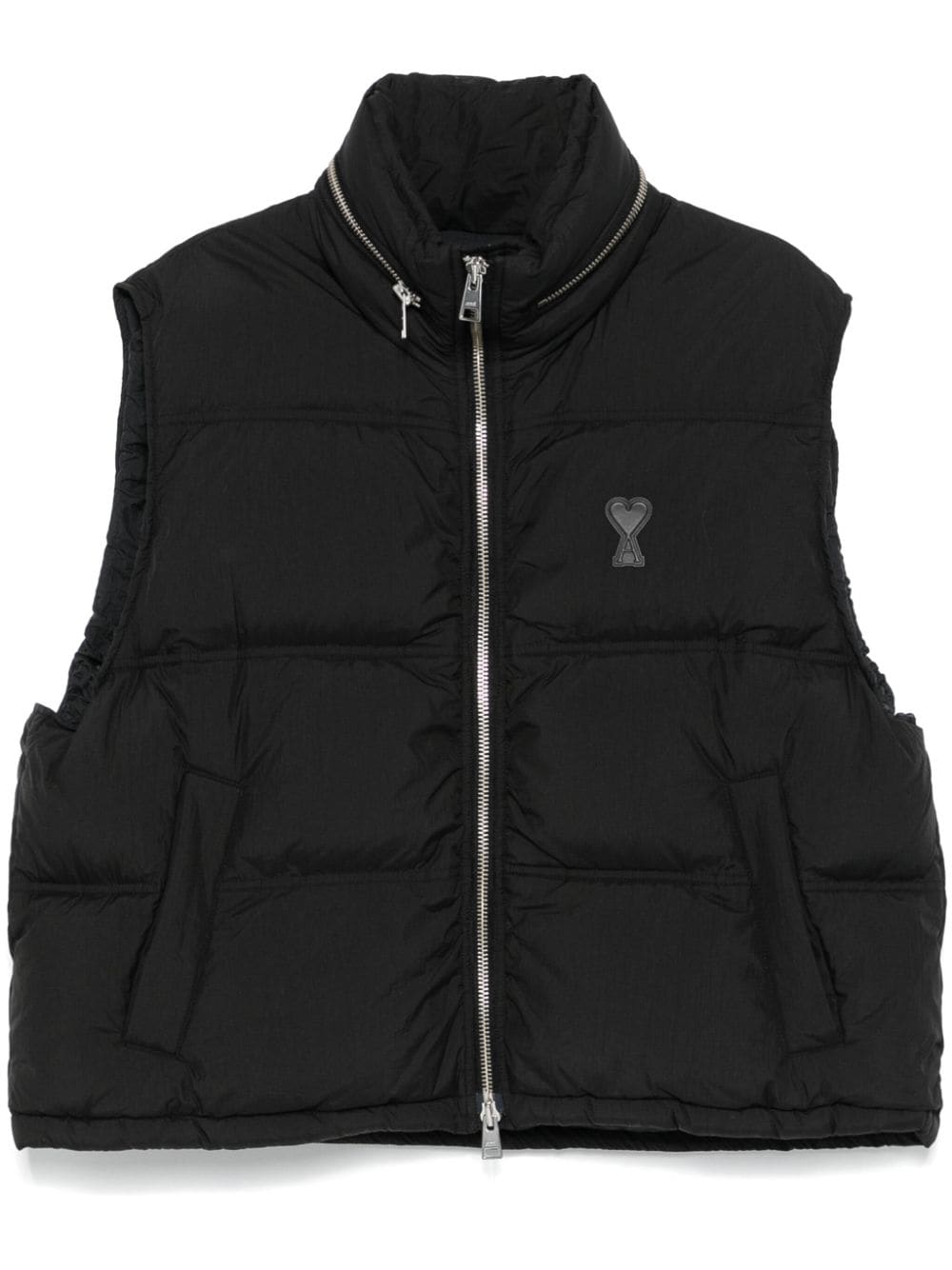 Ami Paris Black Down-Filled Quilted Jacket image 0