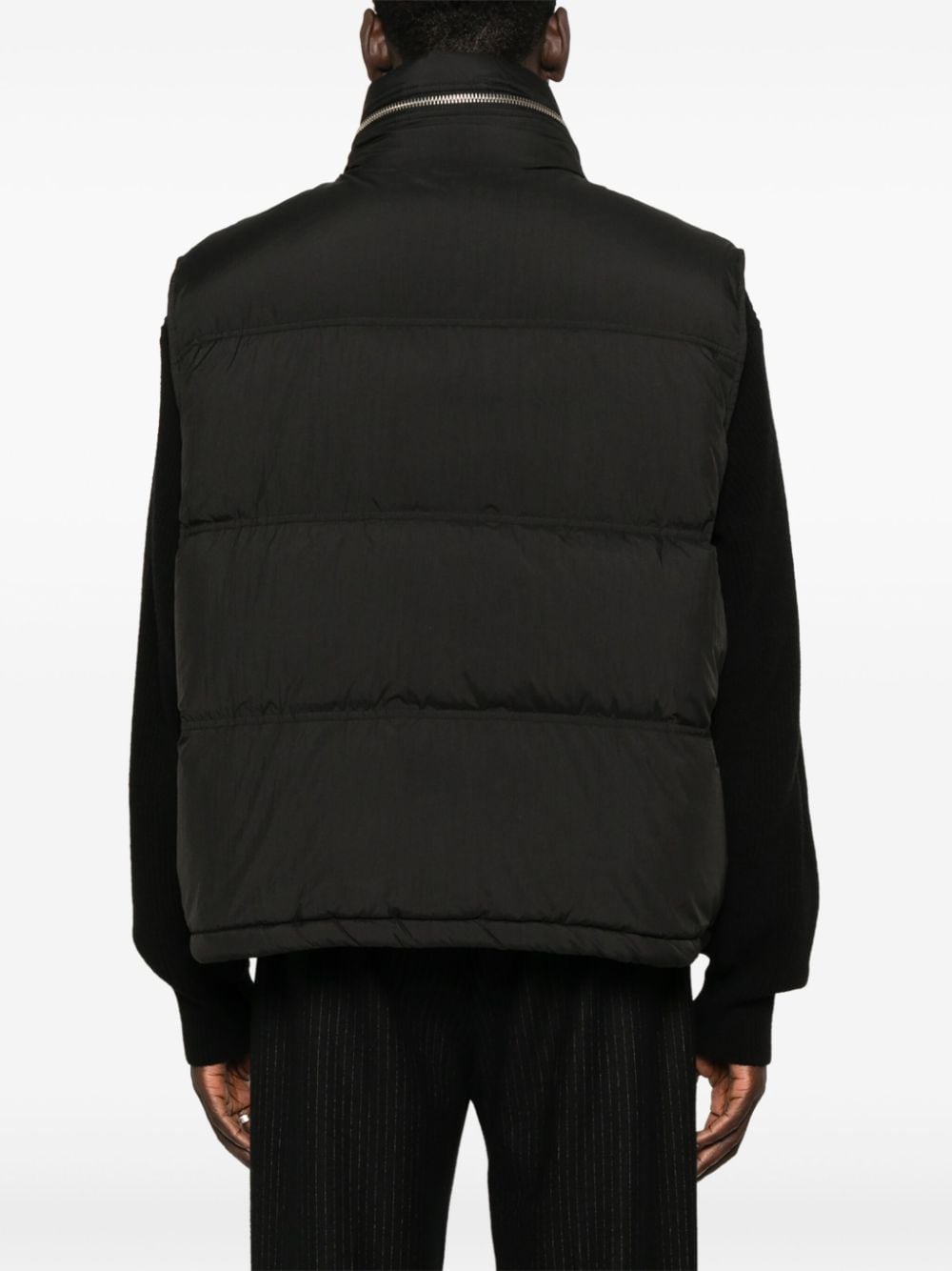 Ami Paris Black Down-Filled Quilted Jacket image 3