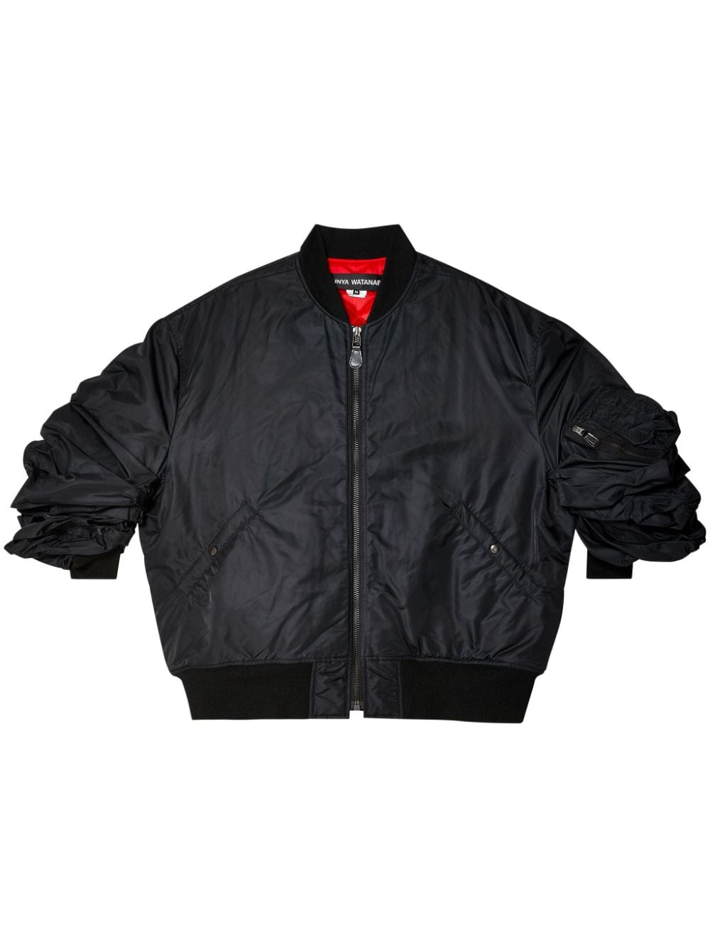 Junya Watanabe Black Short Sleeve Zip-Up Jacket image 0