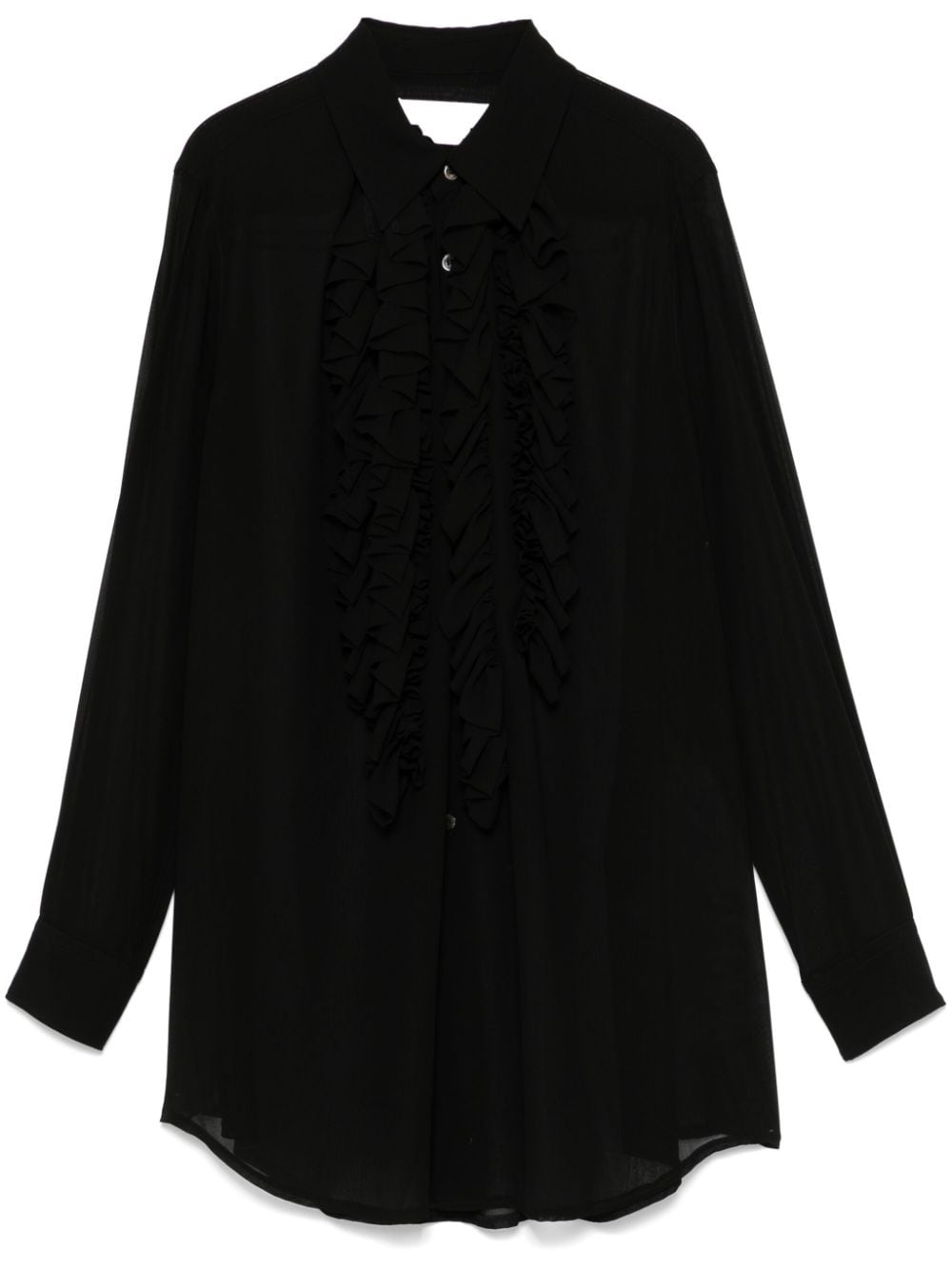 Comme Comme Shirts Black Crepe Blouse image 0