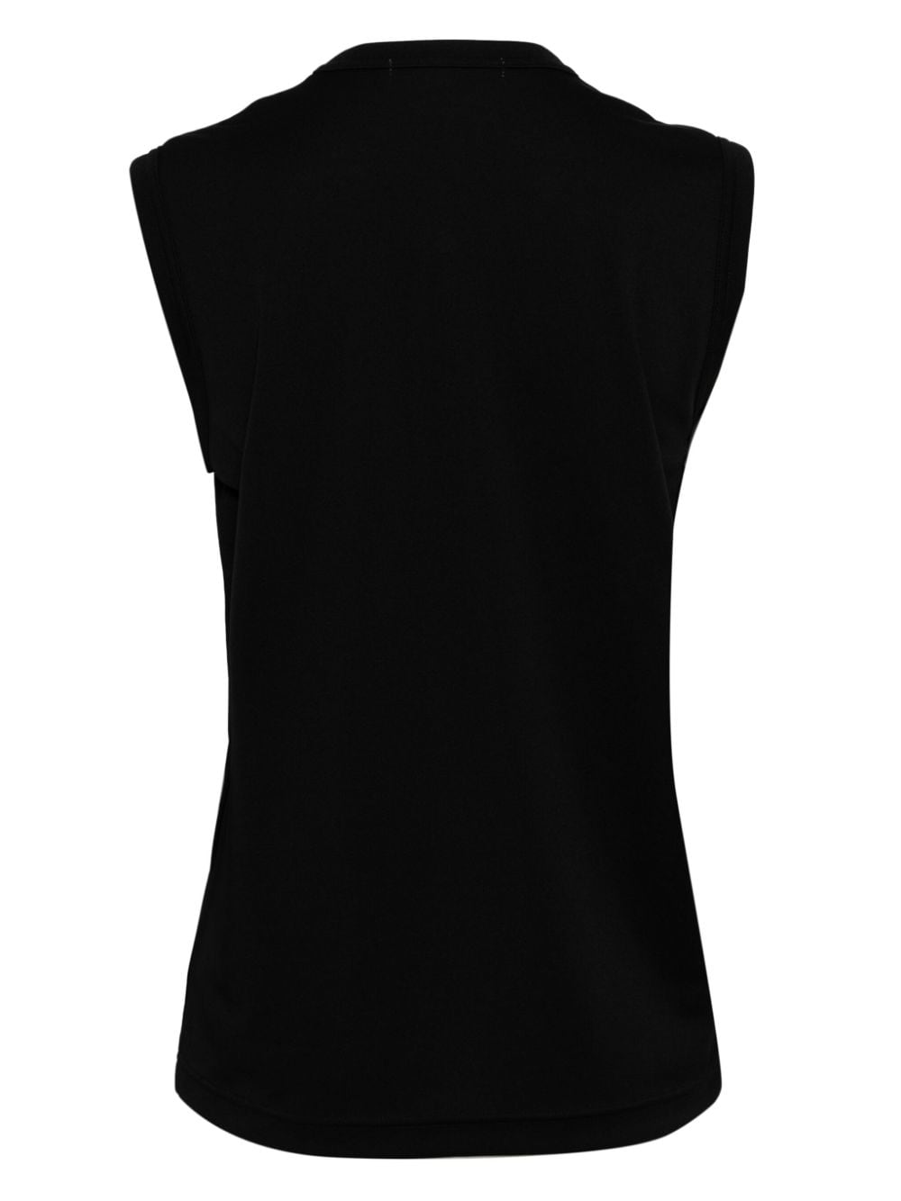 Comme des Garçons Ruffled Detail Sleeveless Top - Black image 1