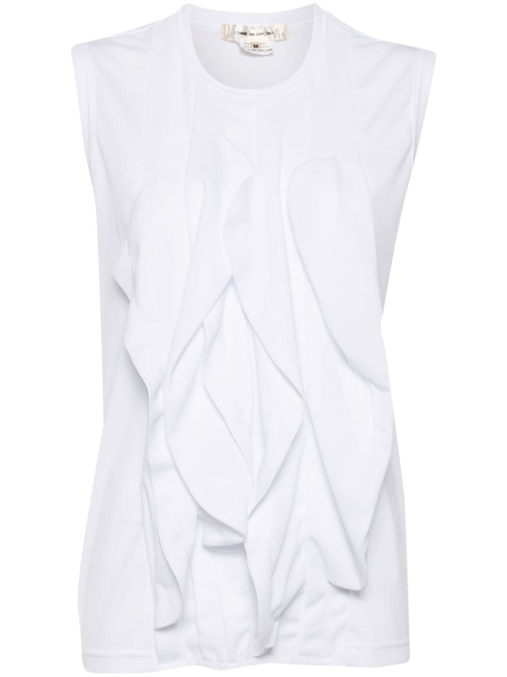 Comme des Garçons White Ruffled Top image 0