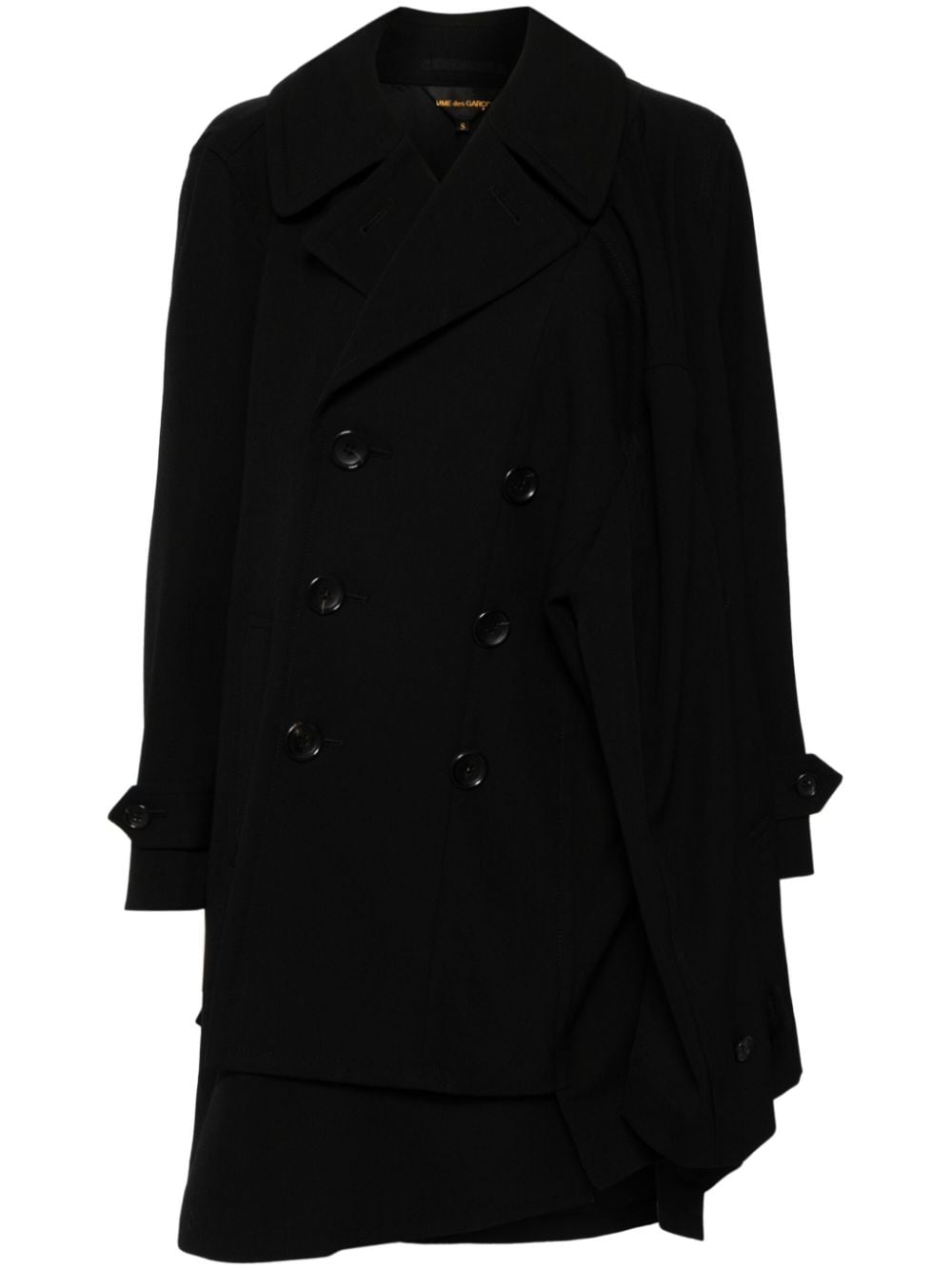 Comme des Garcons Black Wool Double-Breasted Jacket image 0