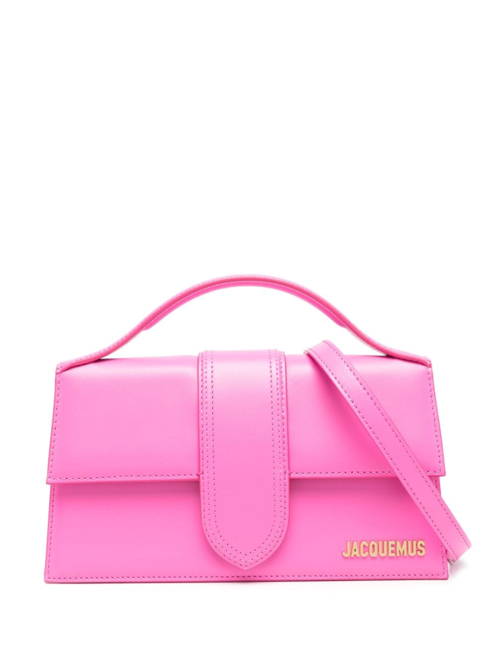 JACQUEMUS Le Chiquito Calfskin Shoulder Bag - Fuchsia image 0