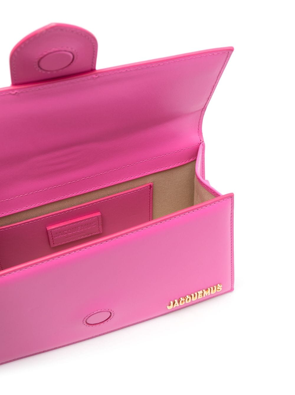 JACQUEMUS Le Chiquito Calfskin Shoulder Bag - Fuchsia image 4