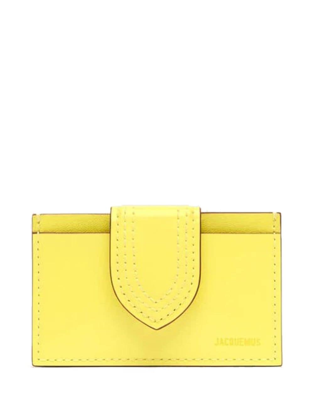 JACQUEMUS Yellow Calfskin Leather Wallet image 0