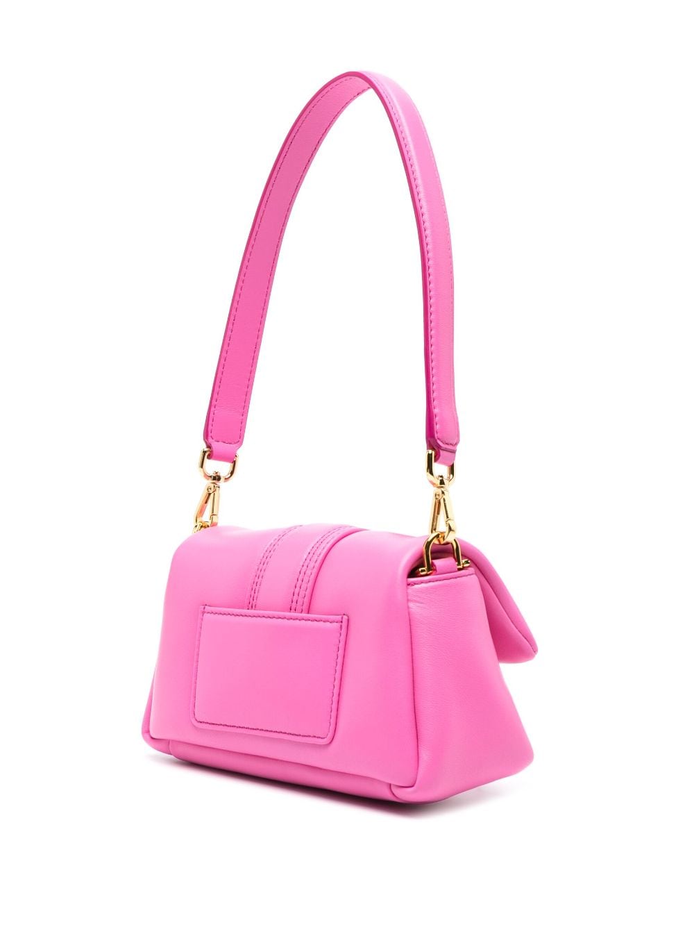 JACQUEMUS Le Chiquito Calfskin Padded Shoulder Bag - Fuchsia image 3