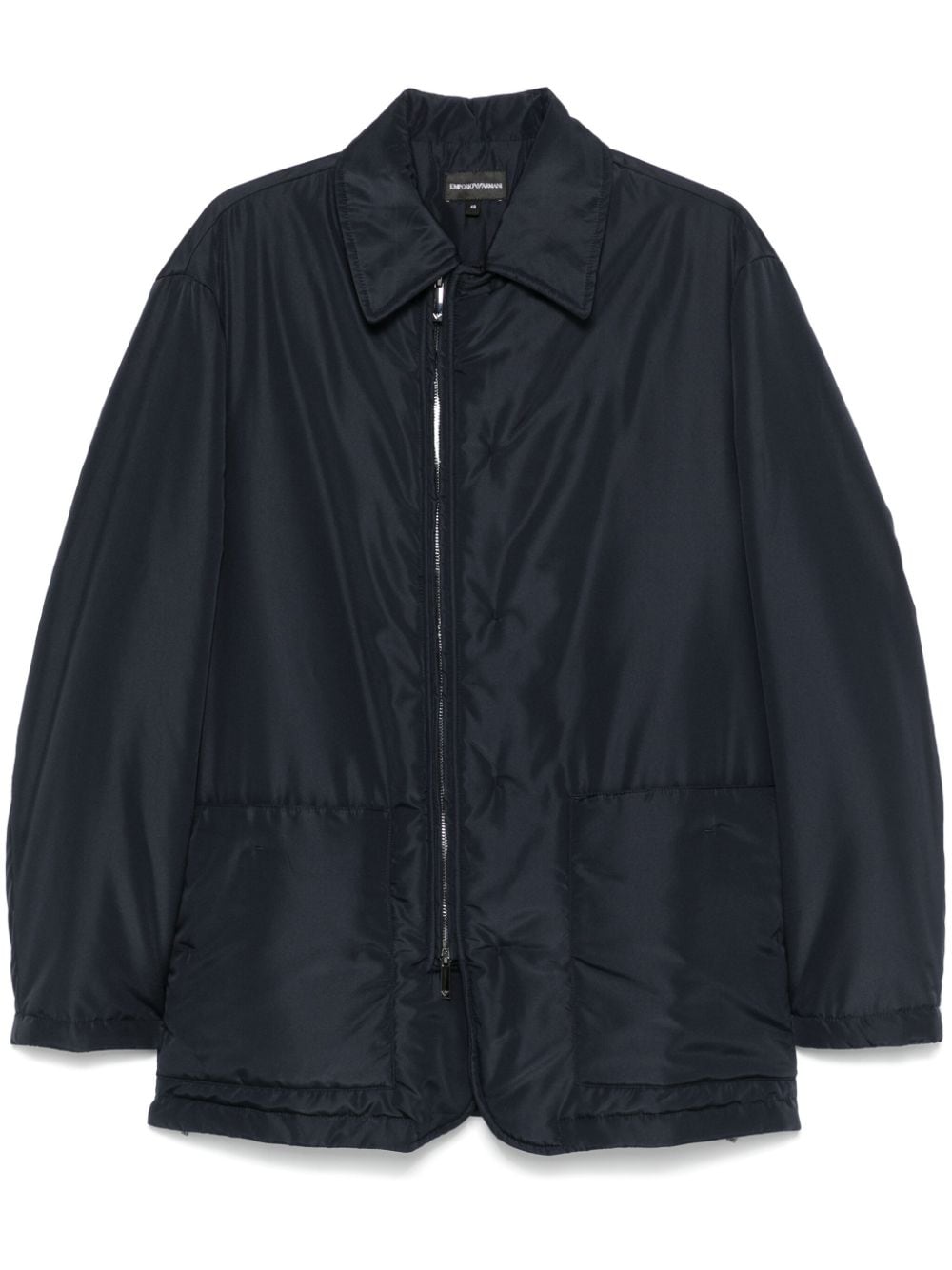 Emporio Armani Blue Technical Jersey Jacket image 0