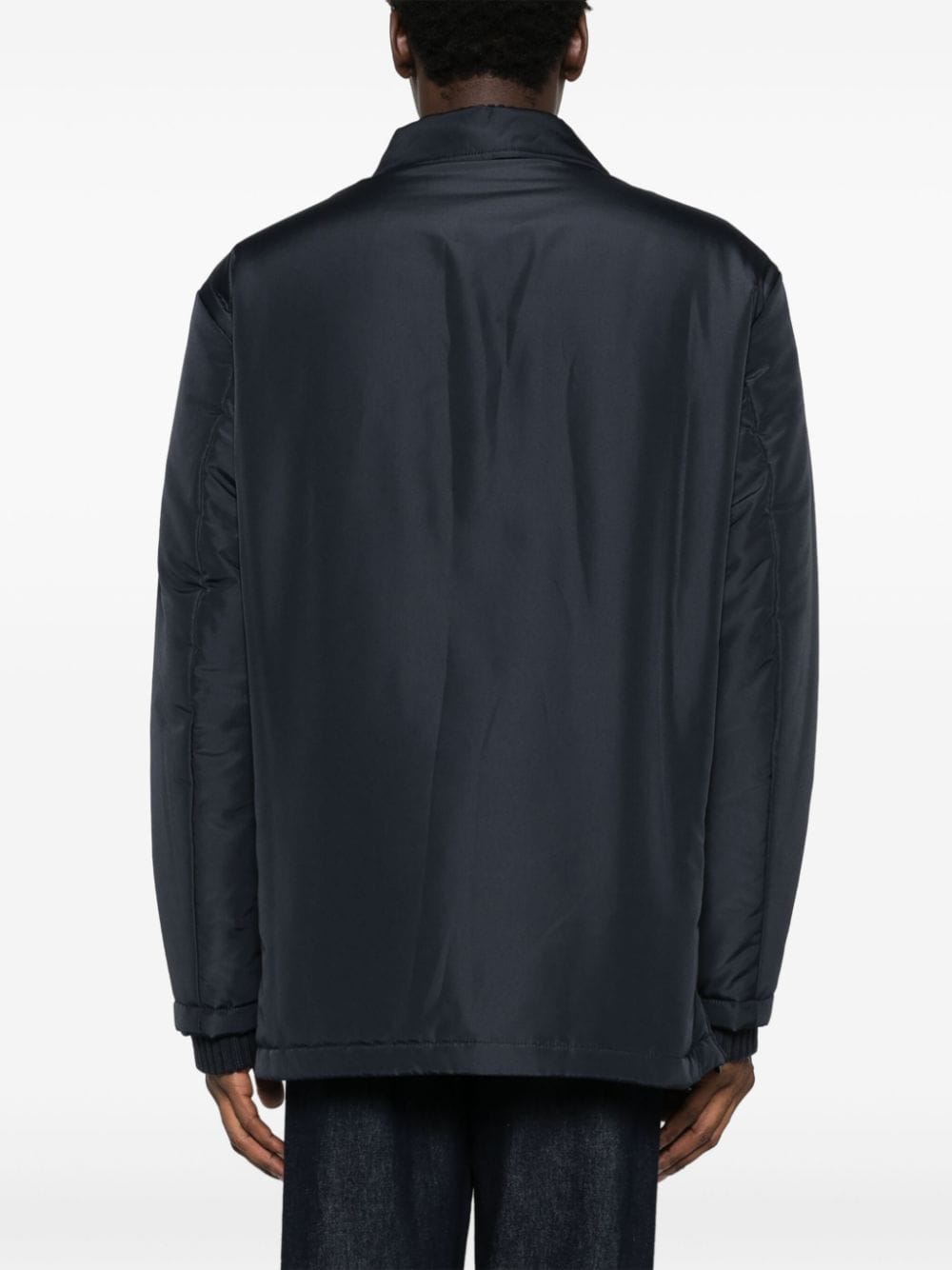 Emporio Armani Blue Technical Jersey Jacket image 1