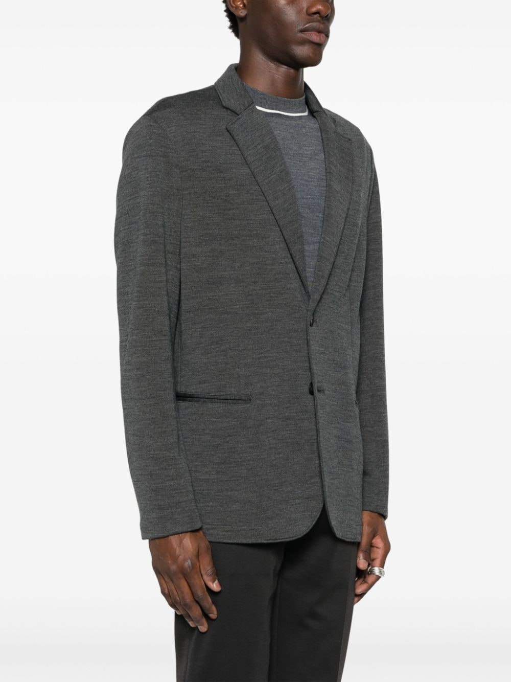 Emporio Armani Capsule Grey Wool Blend Jacket image 3