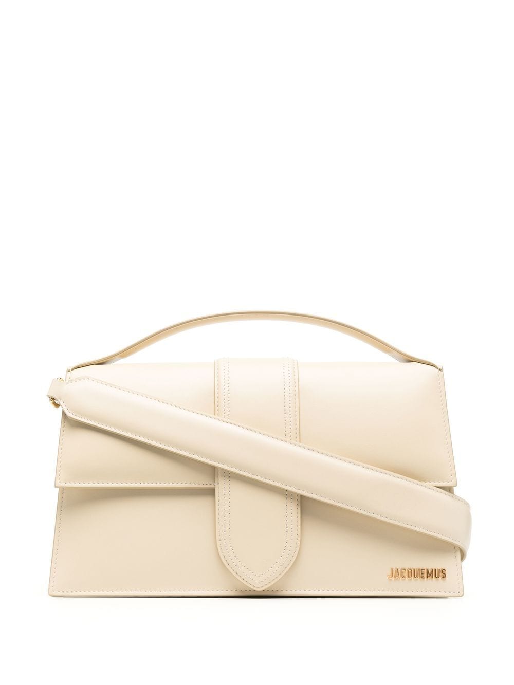 JACQUEMUS Le Chiquito Calfskin Leather Shoulder Bag - Ivory image 0