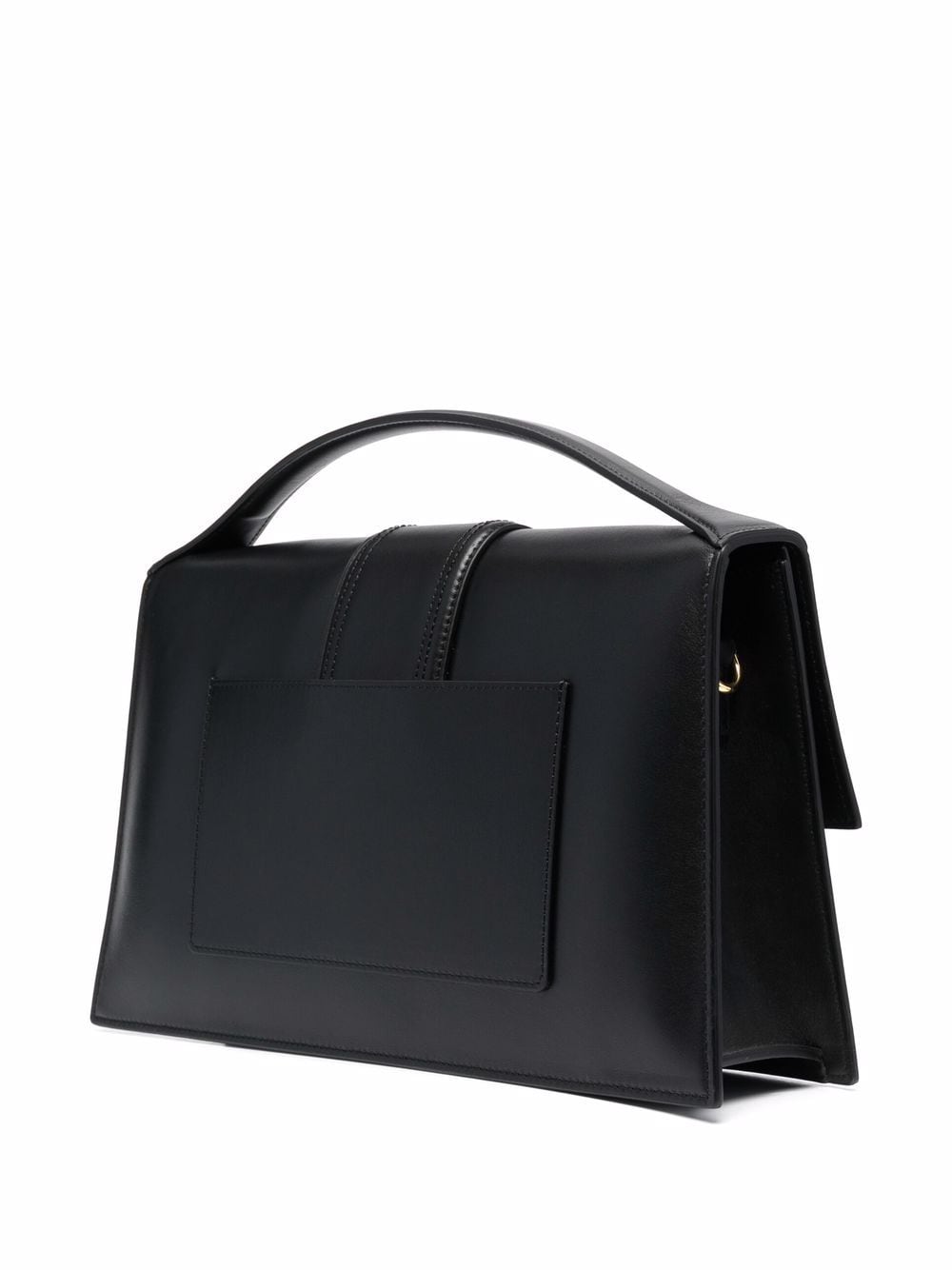 JACQUEMUS Le Chiquito Calfskin Leather Shoulder Bag - Black image 1